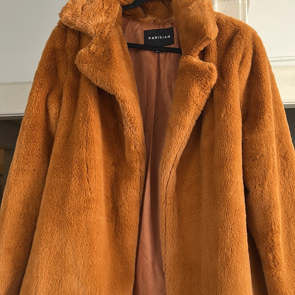 Parisian Works Teddy Jacket - Warm Orange